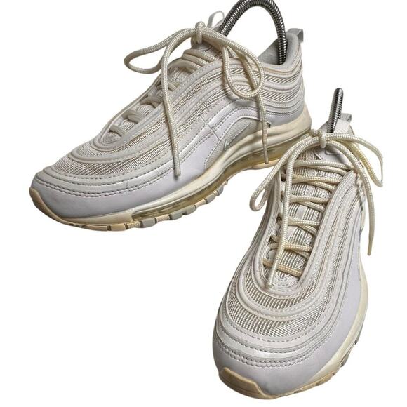 Nike Women's Air Max 97 Triple White Shoes Sneakers Size 9 DH8016-100 Athleisure - Picture 2 of 15